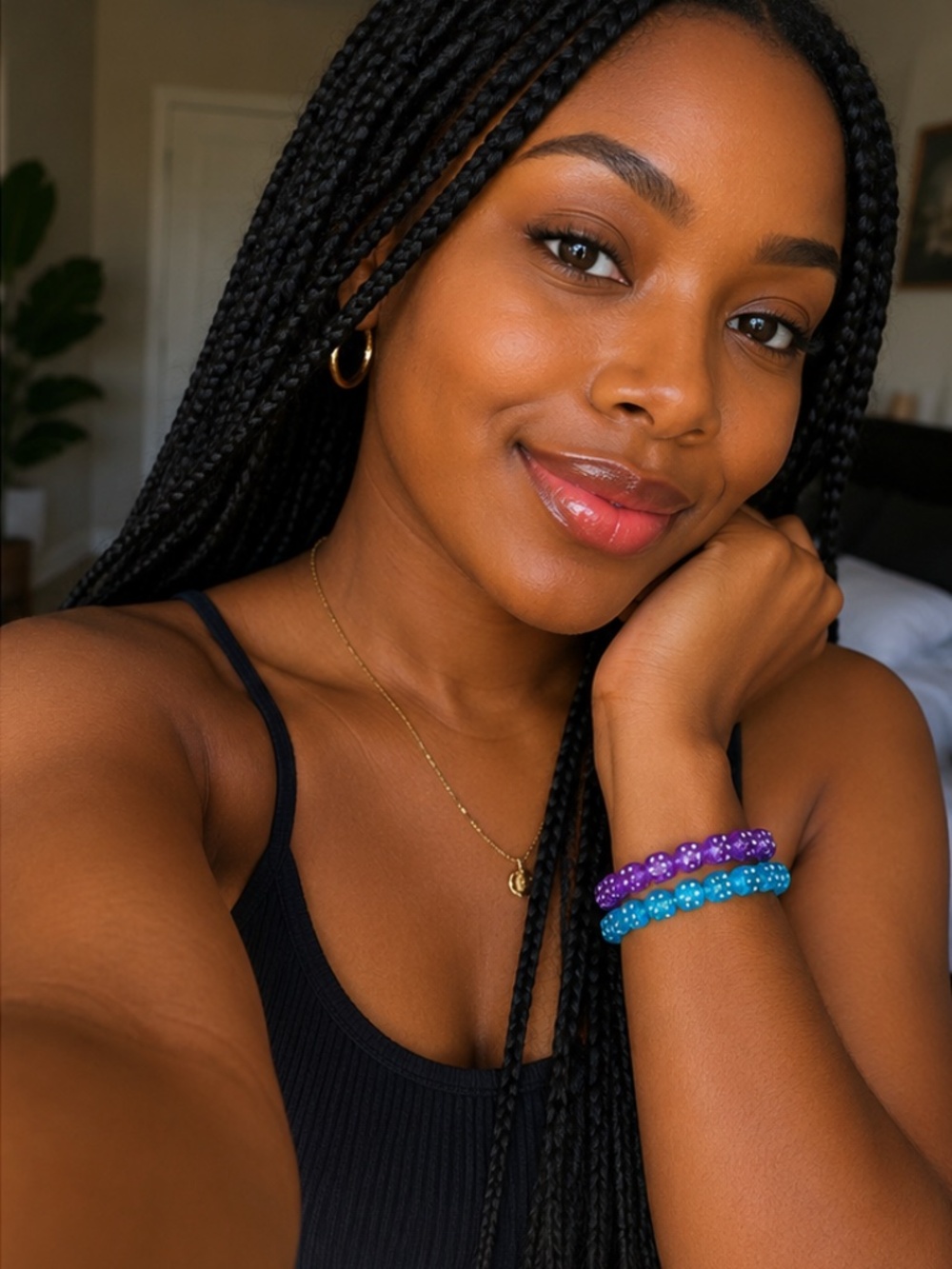 {Handmade} Colorful Dice Bead Bracelets